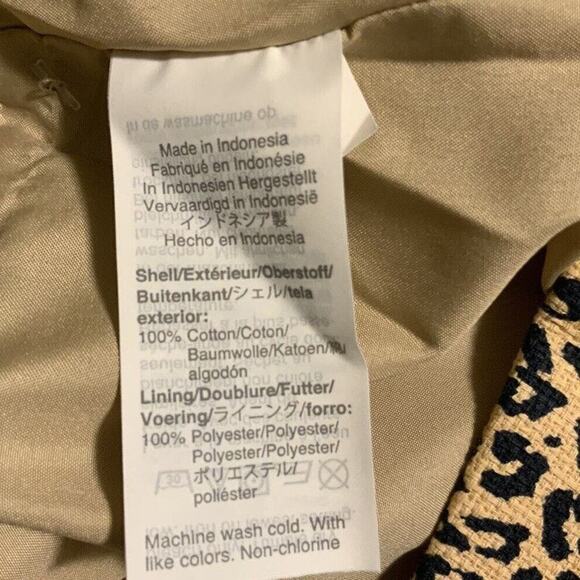 J. CREW No. 2 Pencil Skirt Leopard Animal Print Lined Women's Size 2 - Picture 8 of 8